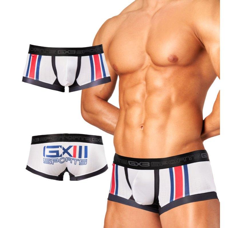 日本 GX3 GLOSS SPORTS KICK OFF 美式足球風四角褲 亮澤感平角內褲 2入 K1860-細節圖6