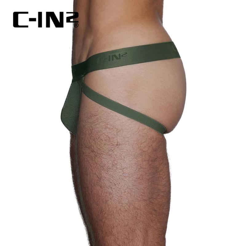 C-IN2 時尚極簡網狀後空三角褲 CIN2運動素色透氣網眼後空內褲 吸濕排汗 C4626-細節圖2