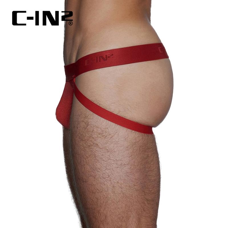 C-IN2 時尚極簡網狀後空三角褲 CIN2運動素色透氣網眼後空內褲 吸濕排汗 C4626-細節圖7