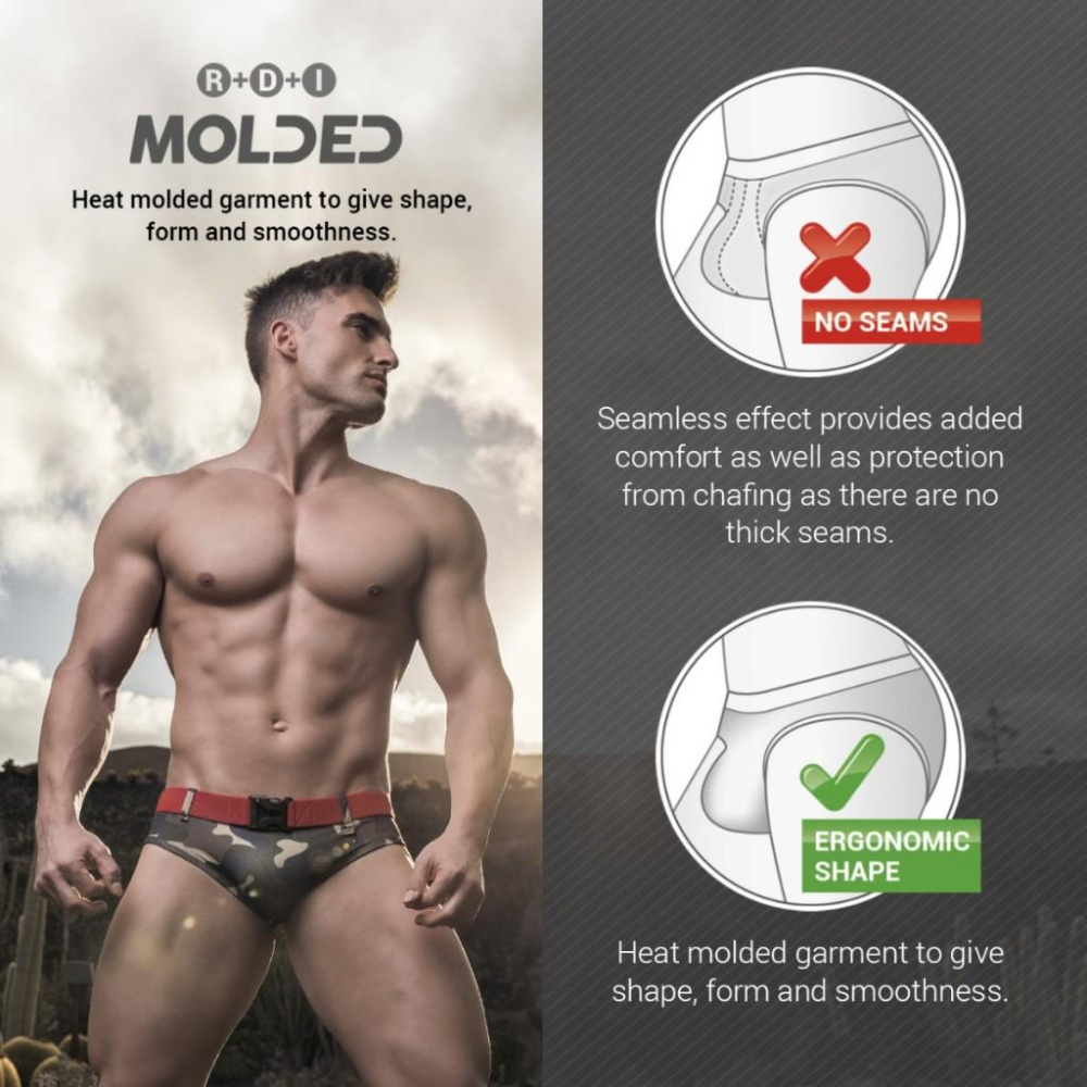 ES Collection 數位印花彩虹三角泳褲  ES 無縫拼接時尚奢華游泳褲 附可拆墊片 2114-細節圖6