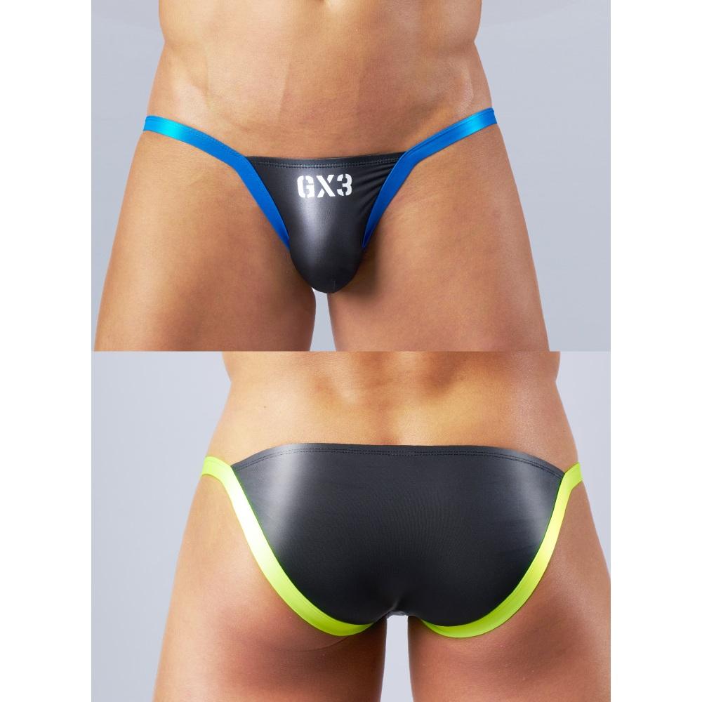 日本 GX3 光澤觸感 DX SPICY 比基尼三角褲 運動黑色火辣比基尼內褲 2條裝 K2363-細節圖6