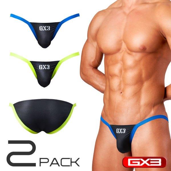 日本 GX3 光澤觸感 DX SPICY 比基尼三角褲 運動黑色火辣比基尼內褲 2條裝 K2363-細節圖8