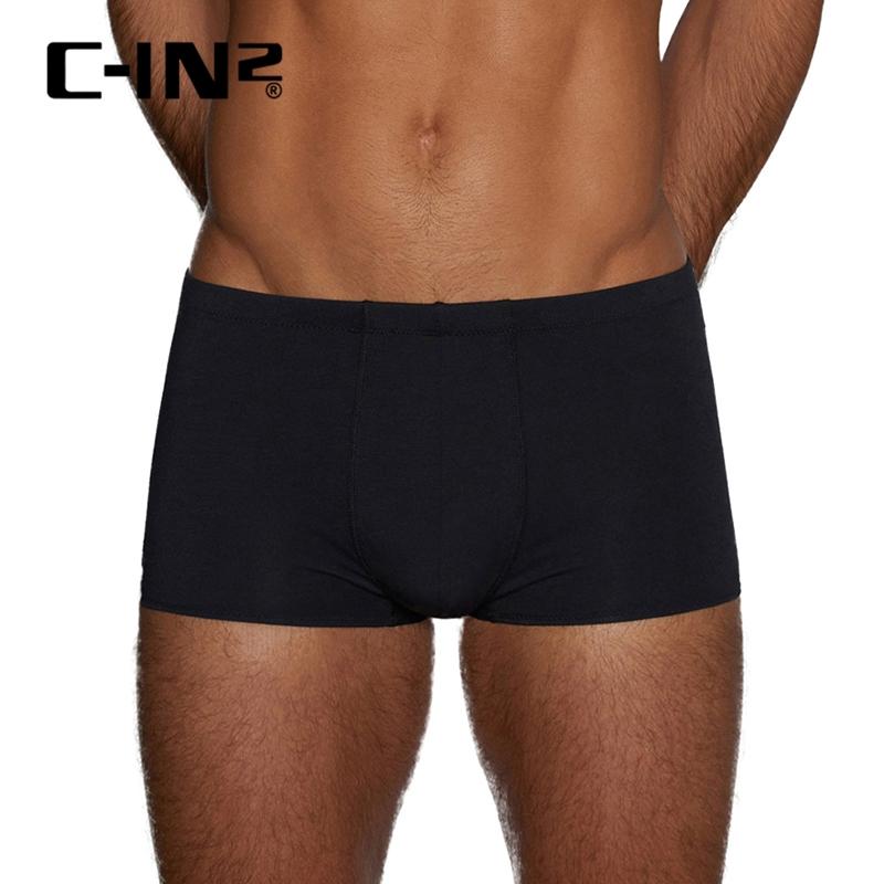 C-IN2 奢華棉莫代爾混紡四向彈性四角褲 CIN2純色低調運動平角內褲 簡單時尚 C2323-細節圖3