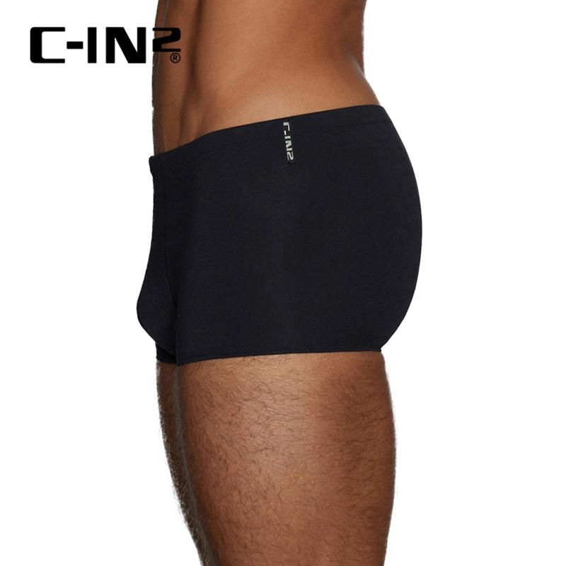 C-IN2 奢華棉莫代爾混紡四向彈性四角褲 CIN2純色低調運動平角內褲 簡單時尚 C2323-細節圖4