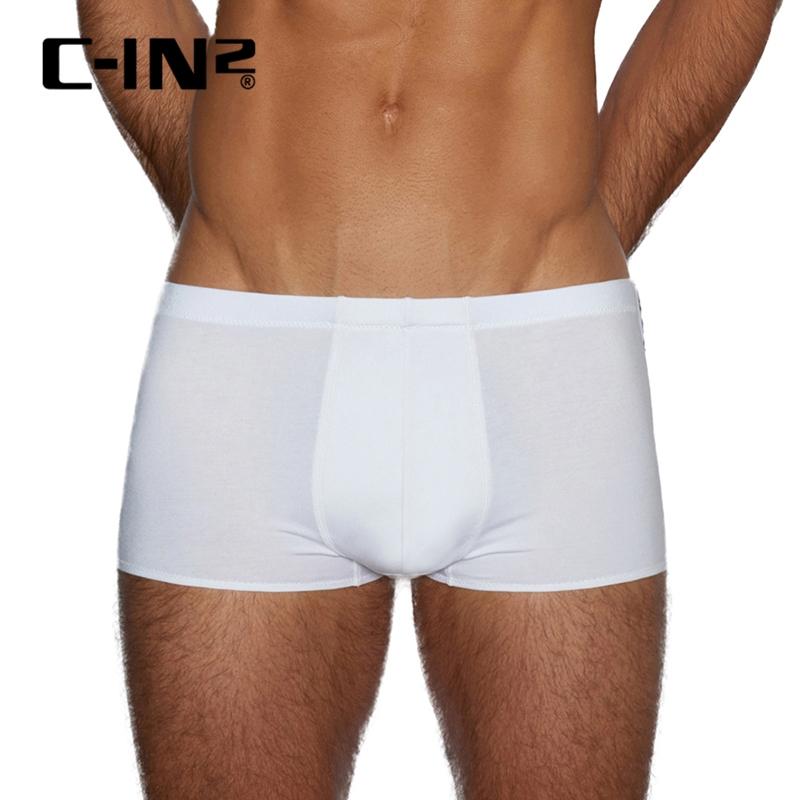 C-IN2 奢華棉莫代爾混紡四向彈性四角褲 CIN2純色低調運動平角內褲 簡單時尚 C2323-細節圖5