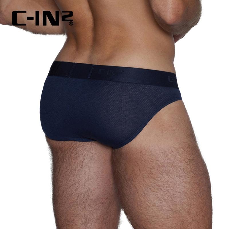 C-IN2 時尚極簡網狀運動三角褲 CIN2運動素色透氣網眼內褲 簡單素色男性內著 吸濕排汗 C4614-細節圖6
