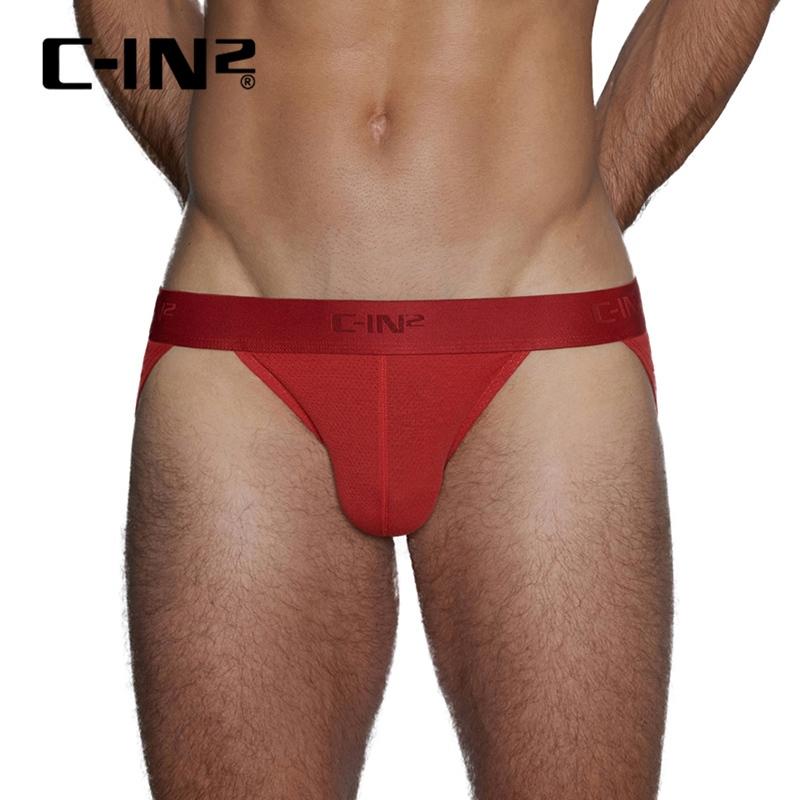 C-IN2 時尚極簡網狀比基尼三角褲 CIN2運動素色透氣網眼比基尼內褲 吸濕排汗 C4612-細節圖2