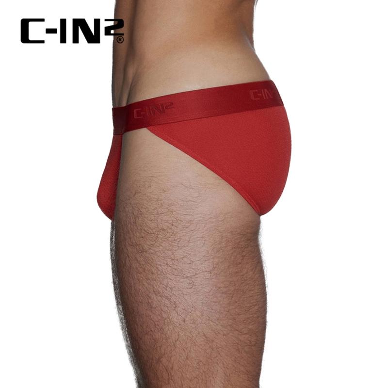 C-IN2 時尚極簡網狀比基尼三角褲 CIN2運動素色透氣網眼比基尼內褲 吸濕排汗 C4612-細節圖3