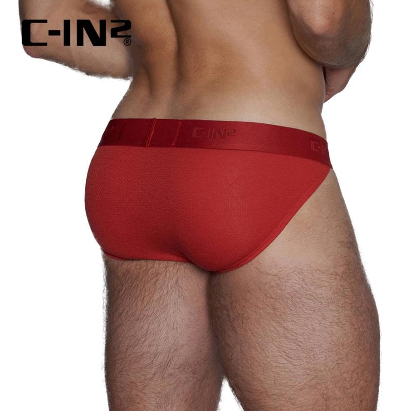 C-IN2 時尚極簡網狀比基尼三角褲 CIN2運動素色透氣網眼比基尼內褲 吸濕排汗 C4612-細節圖4