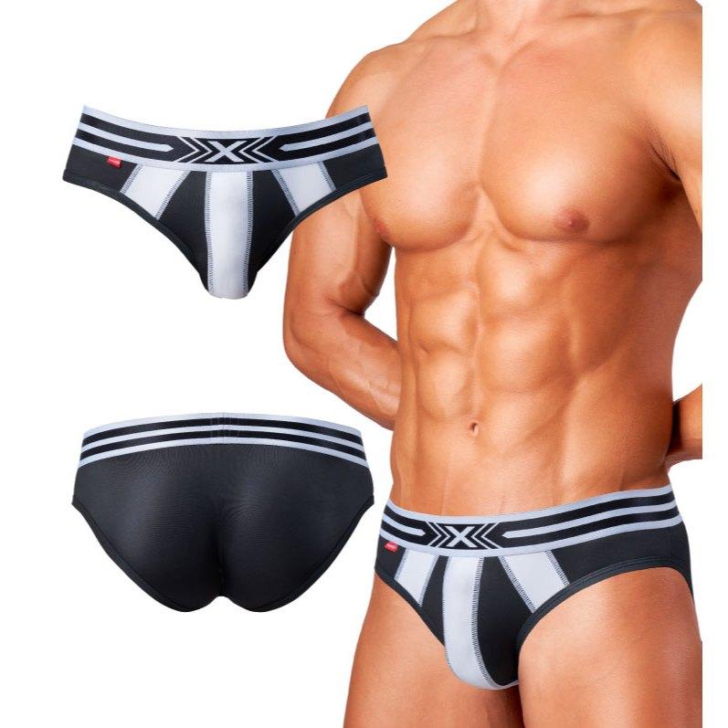 日本 GX3 光澤觸感 DX LINE 三角褲 運動條紋撞色內褲 2條裝 K2364-細節圖6