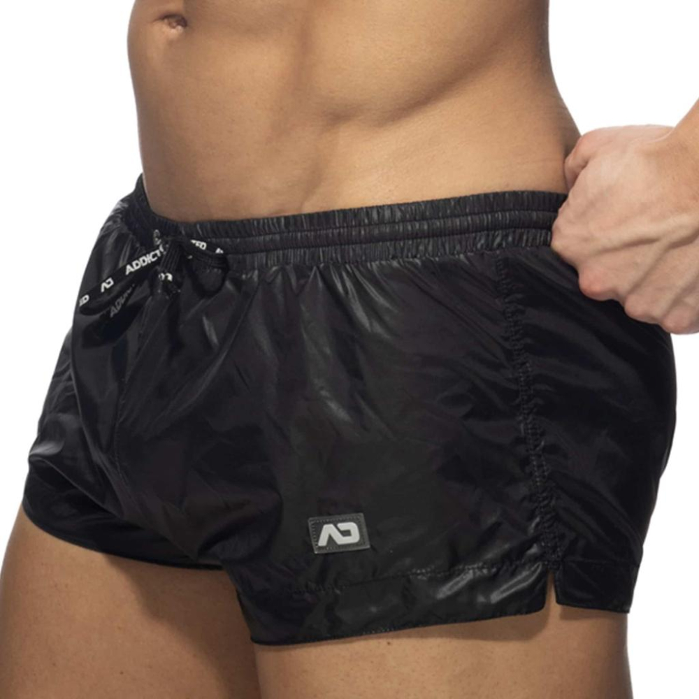 ADDICTED 低腰迷你游泳短褲 泳池派對  AD運動四角泳褲 休閒短褲 透明泳褲 透視感 AD2250-細節圖5