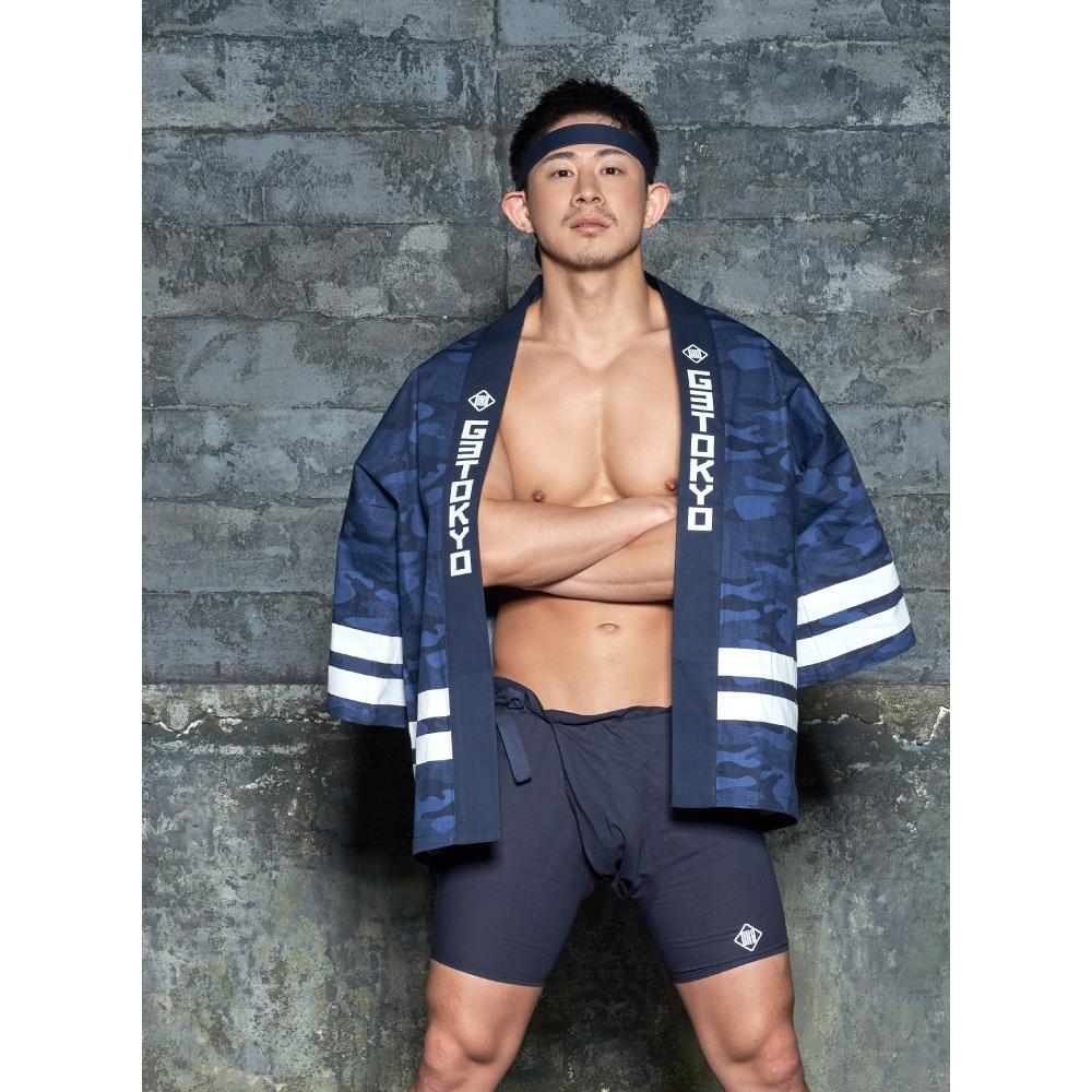 日本 GX3 日式迷彩傳統服裝法被 時尚派對造型 日本傳統服飾 節慶祭典1入 K2420-細節圖4