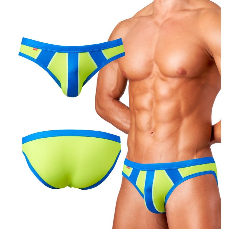 日本 GX3 光澤觸感 DX 條紋V字修身比基尼三角褲 多彩運動內褲 2條裝 K2377-細節圖6