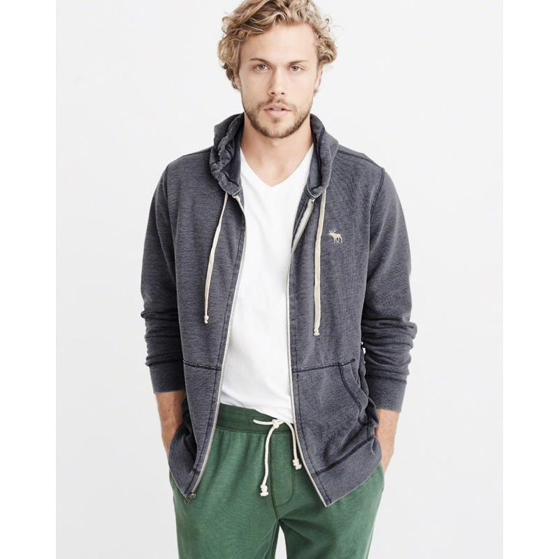 全新正品 A&F 經典復古連帽外套 AF麋鹿大學帽T  男士潮衣-細節圖5
