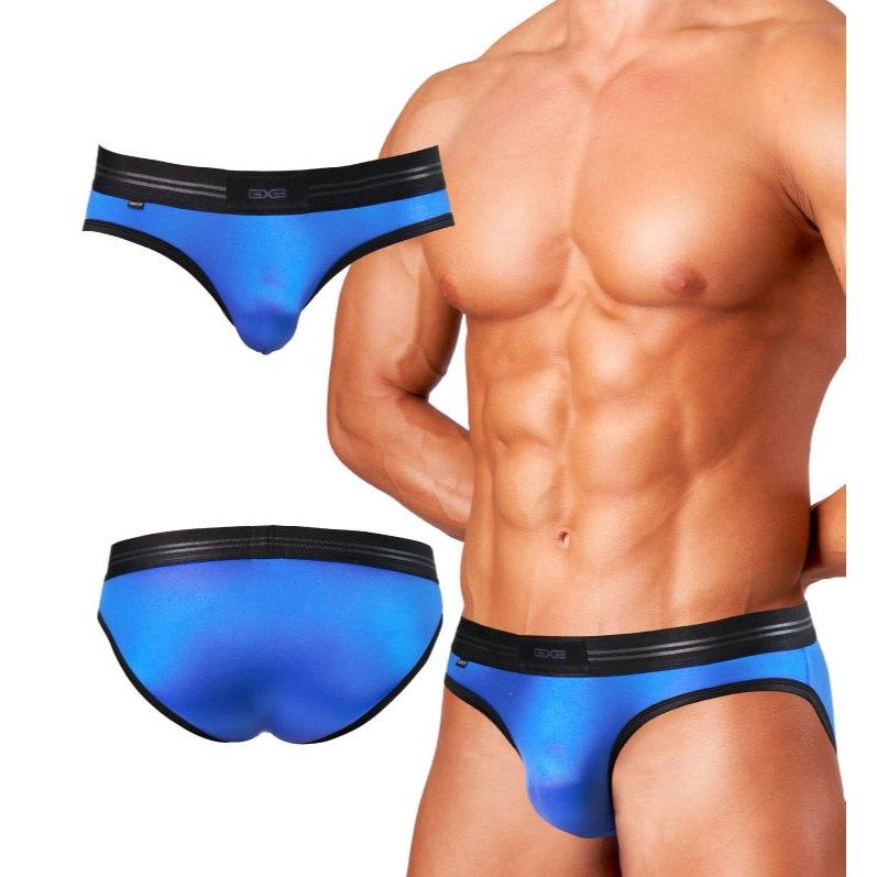 日本 GX3 SHINE PLUS 亮澤觸感三角褲 素色運動內褲  2條裝 K2304-細節圖7