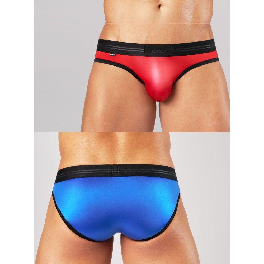 日本 GX3 SHINE PLUS 亮澤觸感三角褲 素色運動內褲  2條裝 K2304-細節圖8