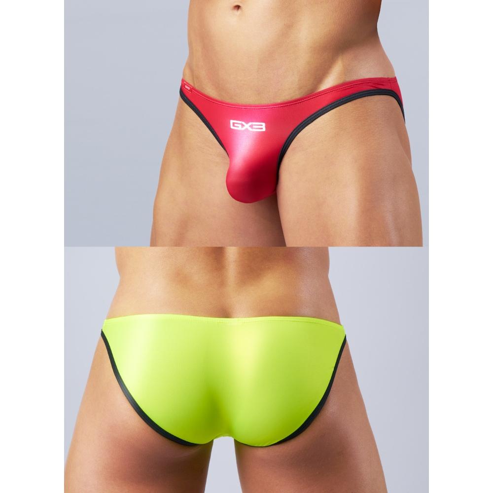 日本 GX3 光澤觸感 DX COLOR V字修身比基尼三角褲 多彩運動V字內褲 2條裝 K2362-細節圖7