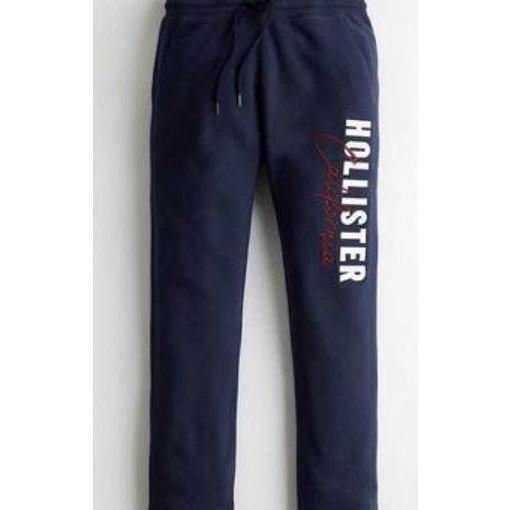 全新正品 Hollister海軍藍運動棉褲 經典標誌保暖長褲 男版S號-細節圖2