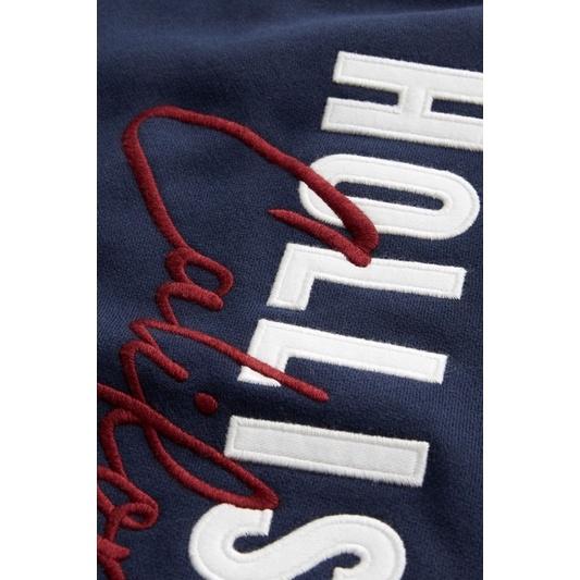 全新正品 Hollister海軍藍運動棉褲 經典標誌保暖長褲 男版S號-細節圖3