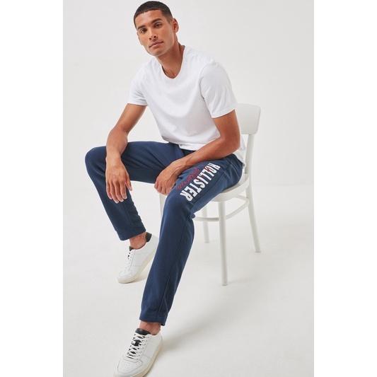 全新正品 Hollister海軍藍運動棉褲 經典標誌保暖長褲 男版S號-細節圖4