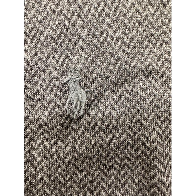 全新正品 Polo Ralph Lauren經典logo灰色V領針織衫 Pony保暖毛衣 低調好看 男版XXL 非青年版-細節圖3
