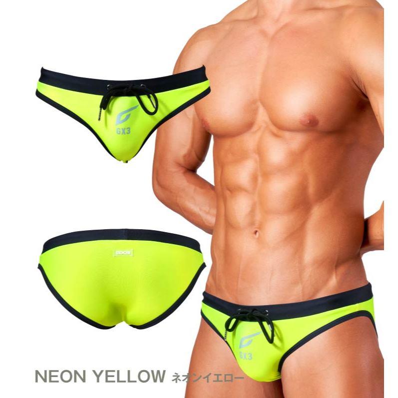 日本 GX3 競速型螢光系三角泳褲 霓虹色性感泳褲 派對必備 1條裝 K2434-細節圖6