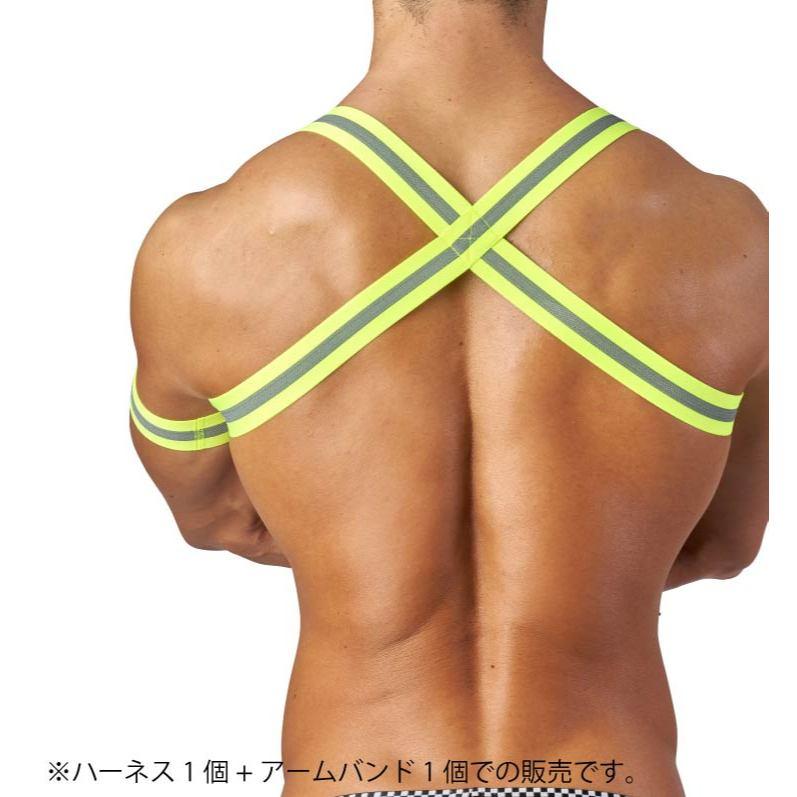 GX3 消防員夜光胸甲 日本救火隊員螢光肩帶 反光條 霓虹趴 派對 1條裝 K2409-細節圖9