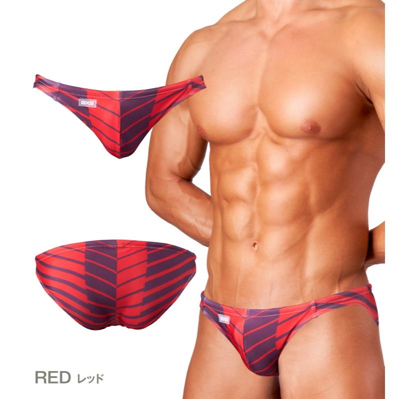 GX3 競速型樹葉印花比基尼三角泳褲 日本花卉圖案運動比基尼泳褲 派對時尚泳裝 1條裝 K2432-細節圖8