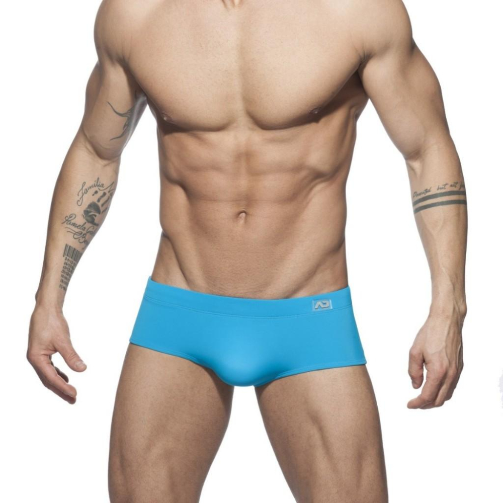 ADDICTED 經典款純色四角泳褲 AD 基本款素色運動泳褲 附可拆式護墊 ADS165-細節圖3