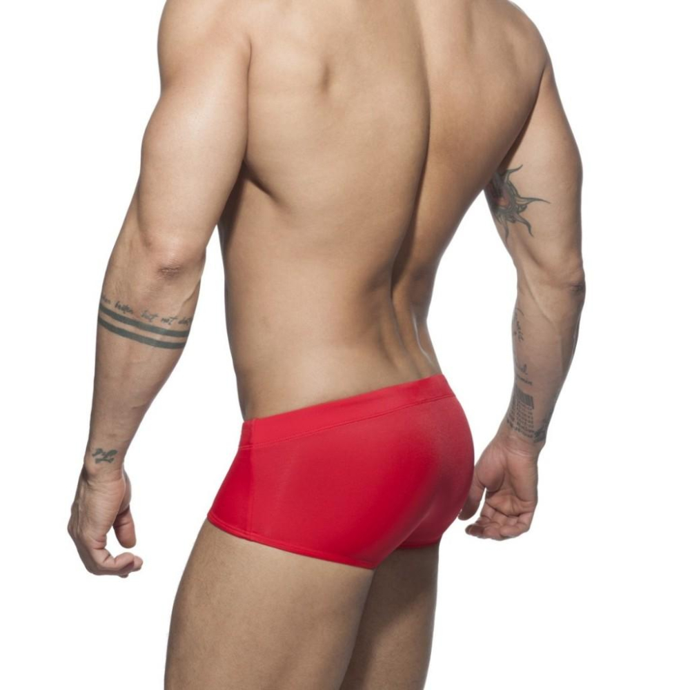 ADDICTED 經典款純色四角泳褲 AD 基本款素色運動泳褲 附可拆式護墊 ADS165-細節圖6