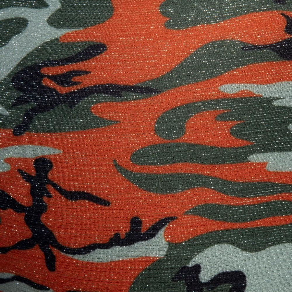 ADDICTED 金屬亮澤迷彩比基尼三角泳褲 AD游泳日曬運動泳裝 撞色軍用條紋 盧勒克斯金銀紗線 ADS371-細節圖4