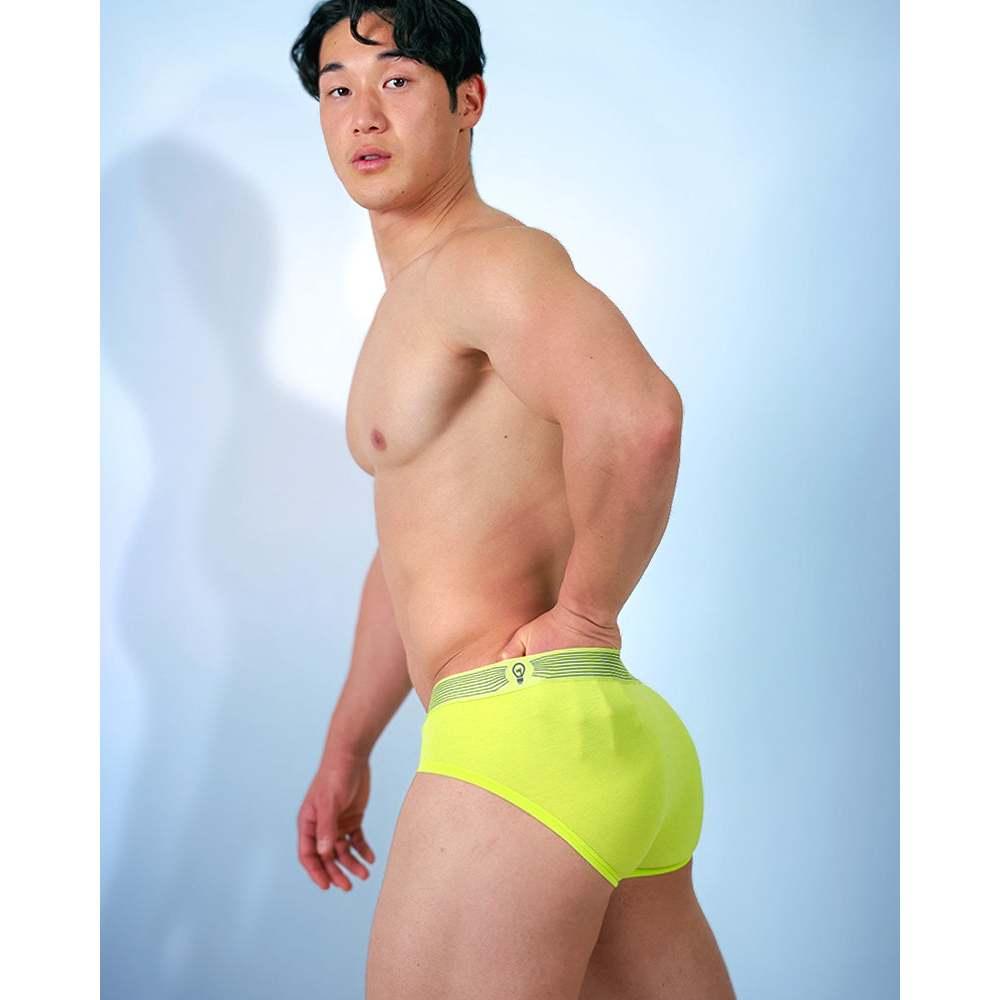 日本UNDERSTAND 低腰三角褲  男性基本款內褲 455稻黃 U6413-細節圖3