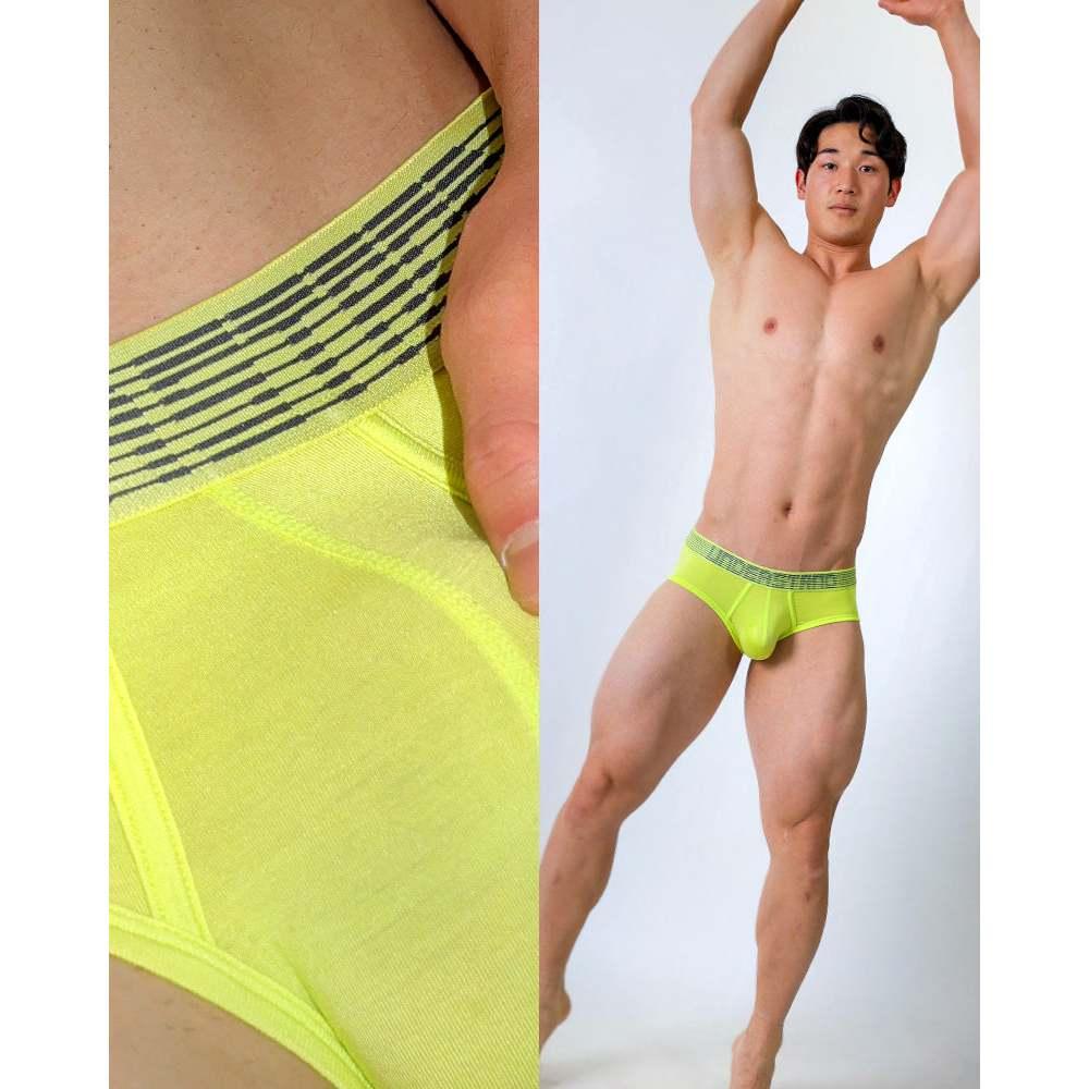 日本UNDERSTAND 低腰三角褲  男性基本款內褲 455稻黃 U6413-細節圖5