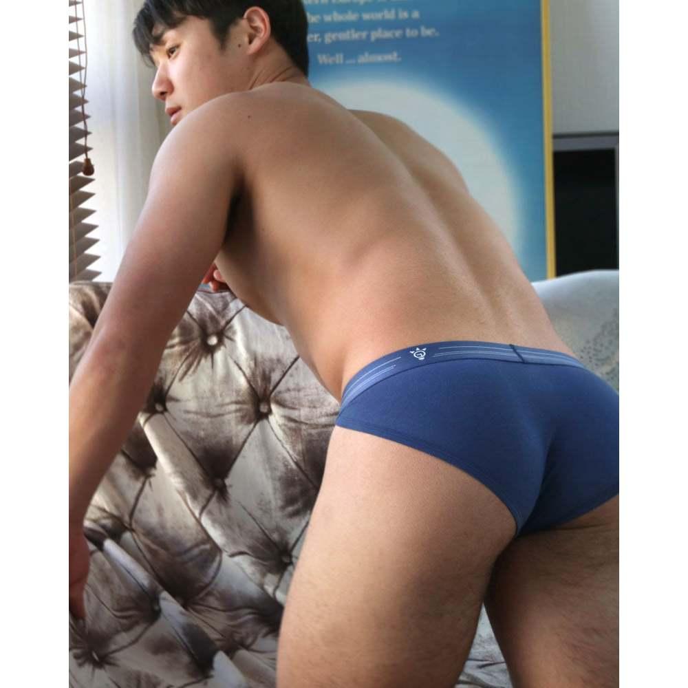 日本UNDERSTAND 低腰三角褲  男性基本款內褲 410藍色 U1013-細節圖4