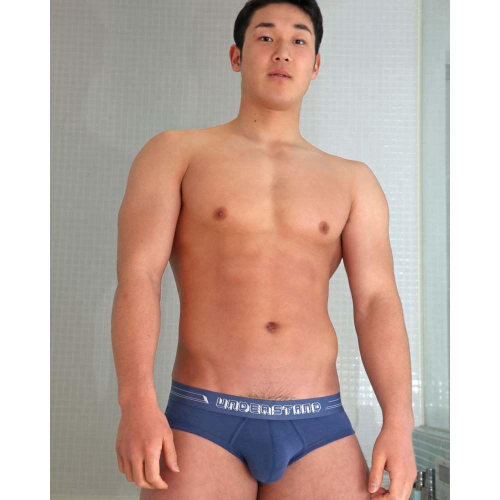 日本UNDERSTAND 低腰三角褲  男性基本款內褲 410藍色 U1013-細節圖6