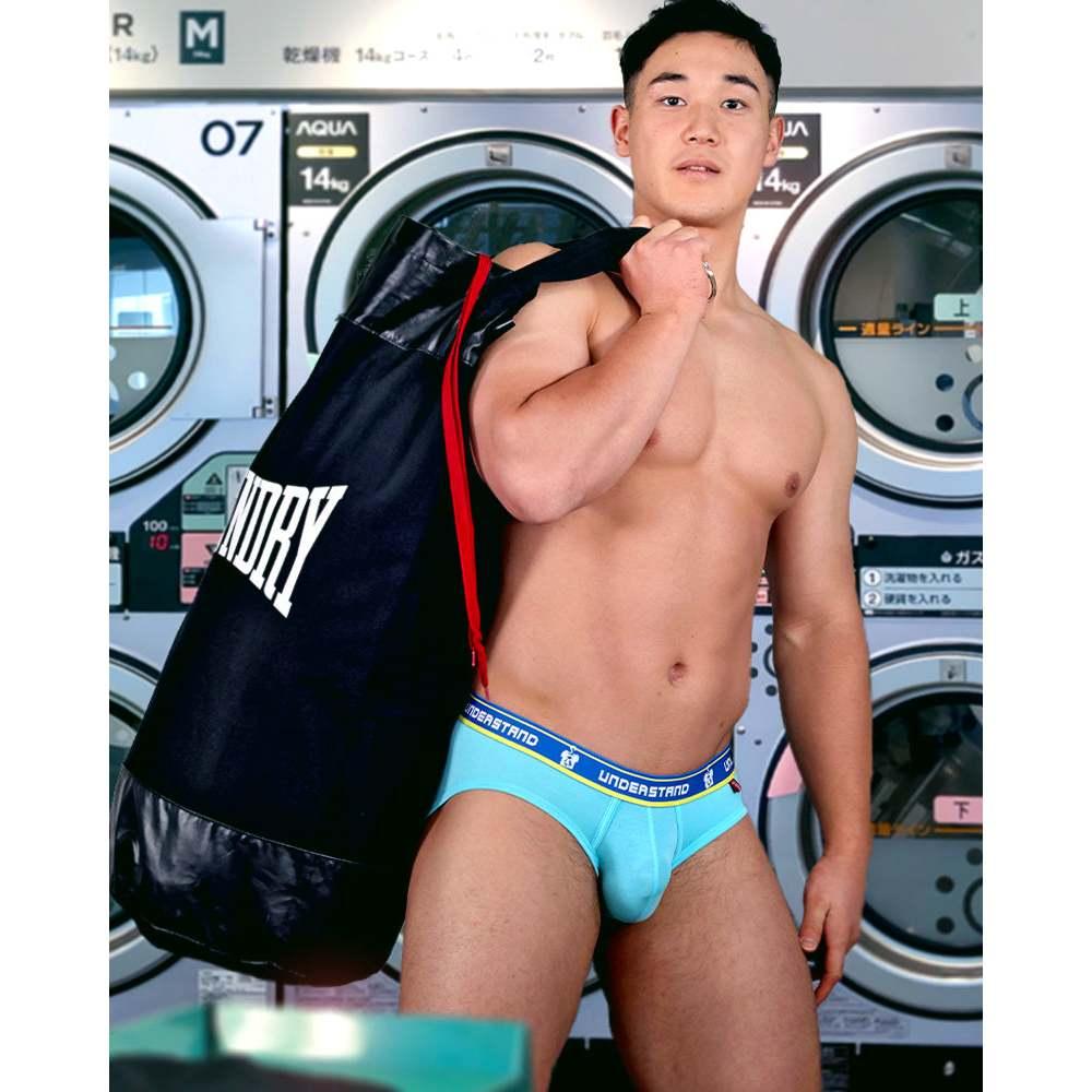 日本UNDERSTAND 低腰三角褲  男性基本款內褲 963湖水藍 U3813-細節圖6