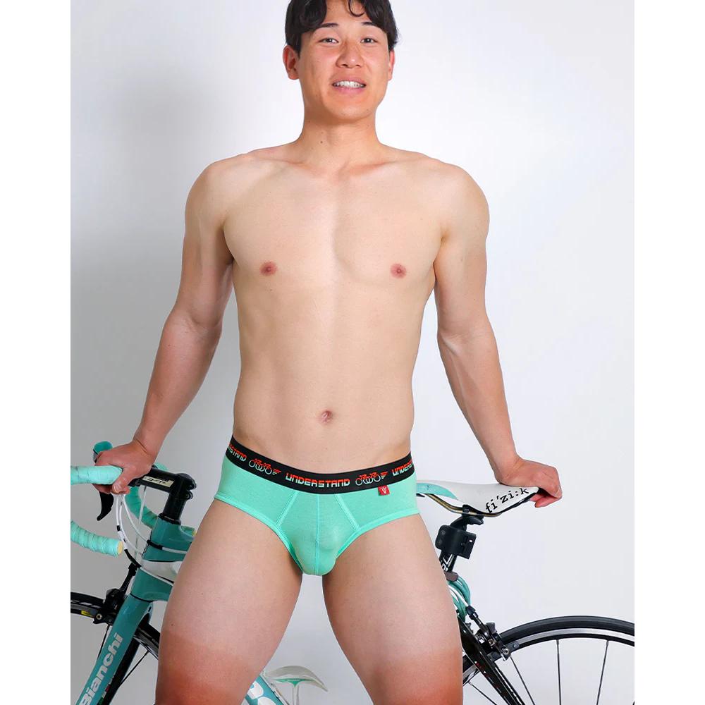 日本 UNDERSTAND 頂級莫代爾經典款低腰三角褲 高彈性運動內褲 989松石綠 U3813-細節圖7