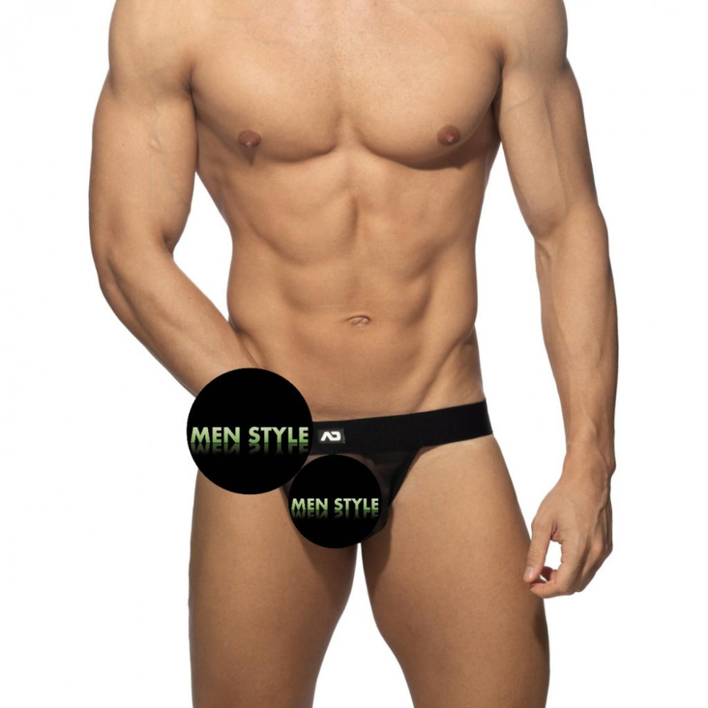 ADDICTED 網狀 後空三角褲 AD 網眼 運動囊袋 透視 後空內褲 透明內褲  AD2277-細節圖2