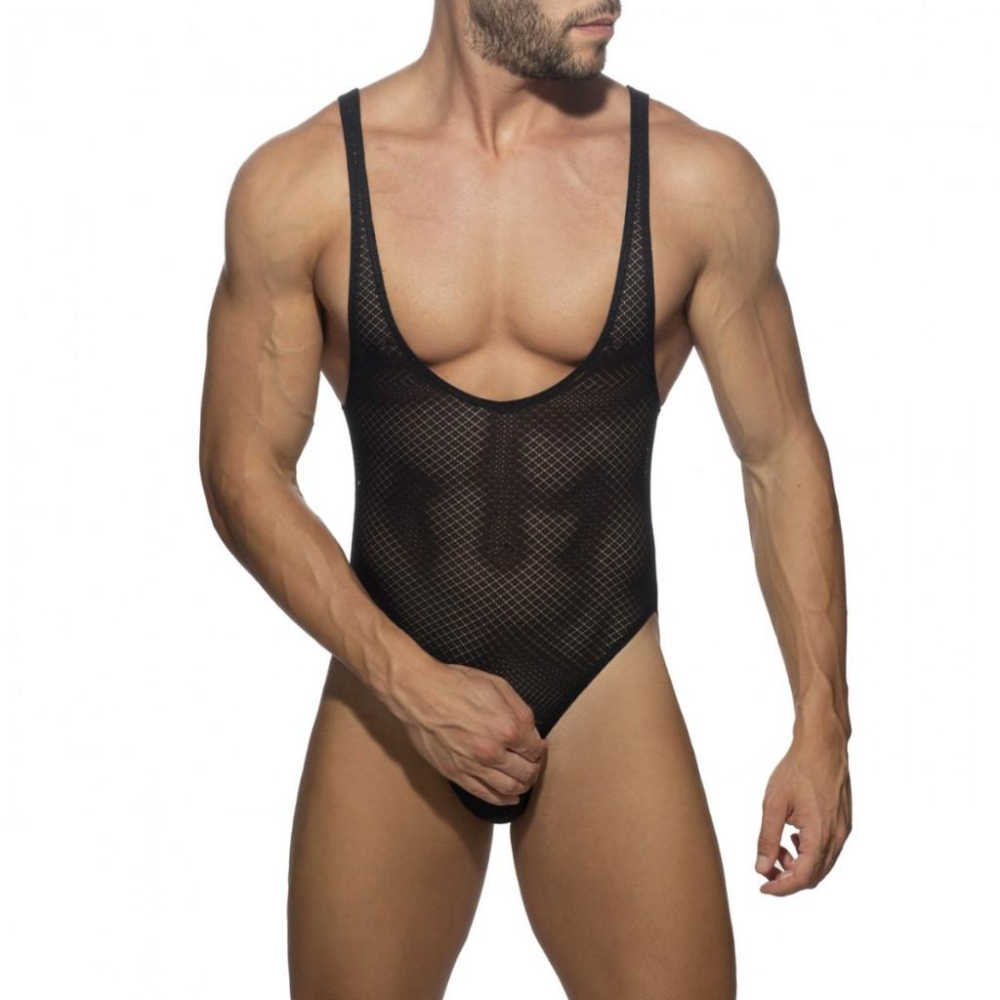 ADDICTED 夢幻鑽石蕾絲 透視 連身內衣 AD 合身內搭 塑身衣 薄透連體衣 透明內褲 連身衣 AD1113-細節圖6