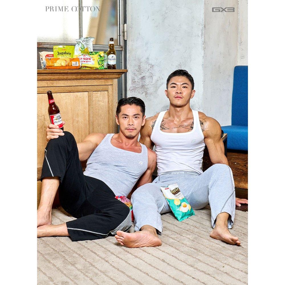 GX3 日本 基本款 頂級棉 PRIME 坦克背心 日系 日常穿搭 運動背心 無袖上衣 1條裝 K2177-細節圖4