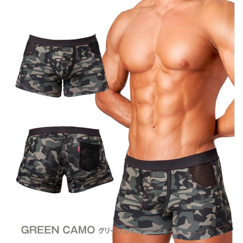 GX3 日本 GOOUT PATAGONIA 迷彩 網眼運動短褲 網狀 拼色 合身短褲 1入 K2548-細節圖7