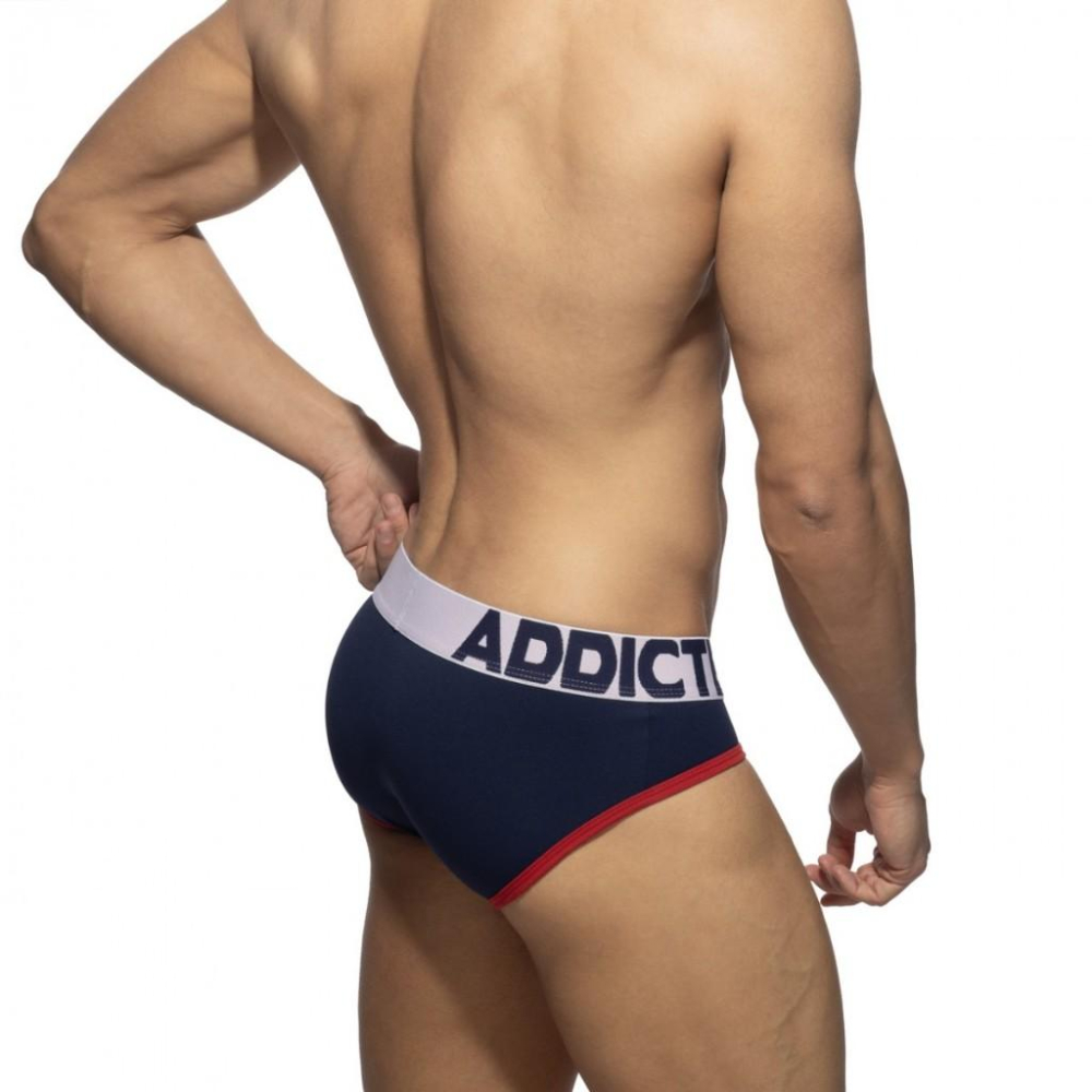 ADDICTED 珠地 PK布 Pique 三角褲  AD TOMMY 多彩 撞色 三角內褲 柔軟舒適 AD1352-細節圖3