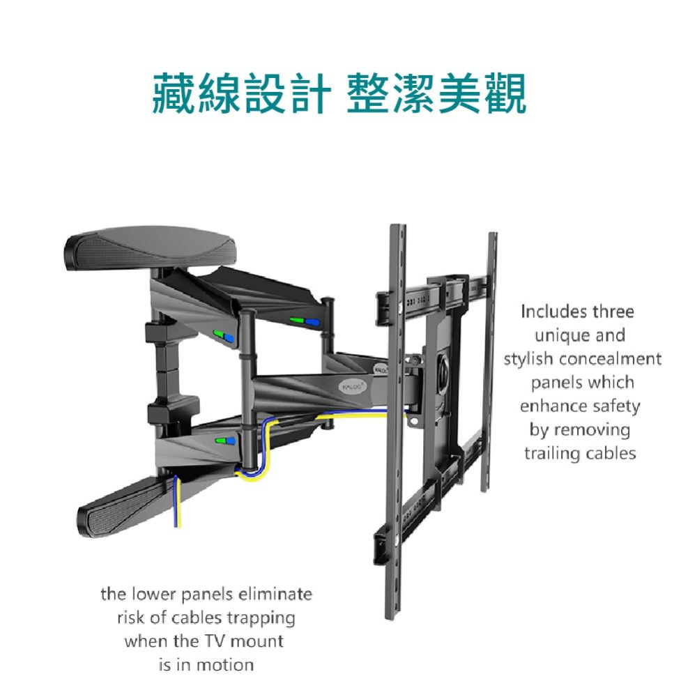 KALOC 40-85吋液晶螢幕萬用旋壁架 大尺寸專用 KLC-X6-細節圖3