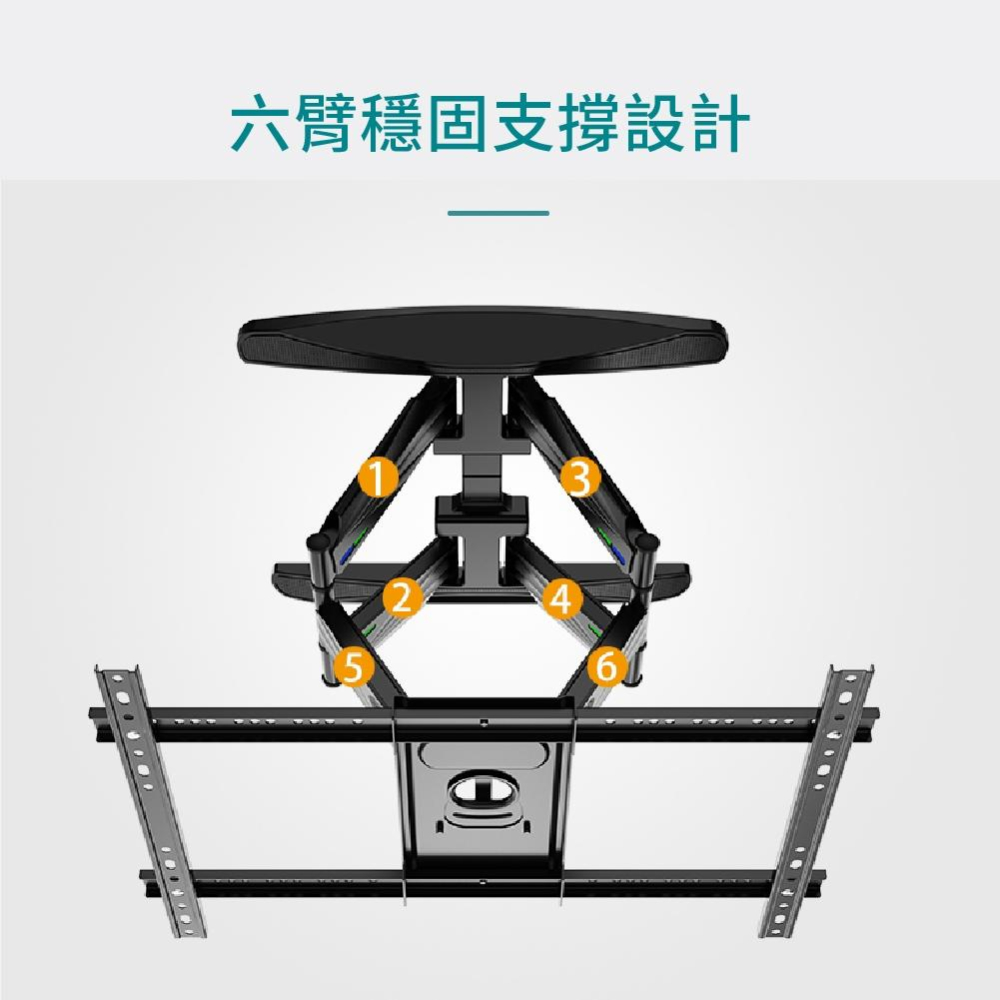 KALOC 40-85吋液晶螢幕萬用旋壁架 大尺寸專用 KLC-X6-細節圖4
