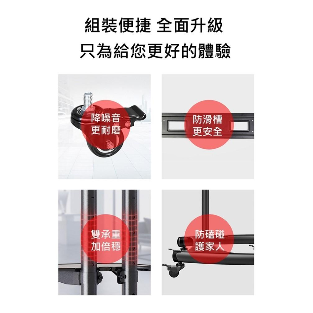 NB KATAI 32-100吋移動式電視立架 AVA1500-60-1P AVA1800-70-1P ITW-CT60-細節圖3