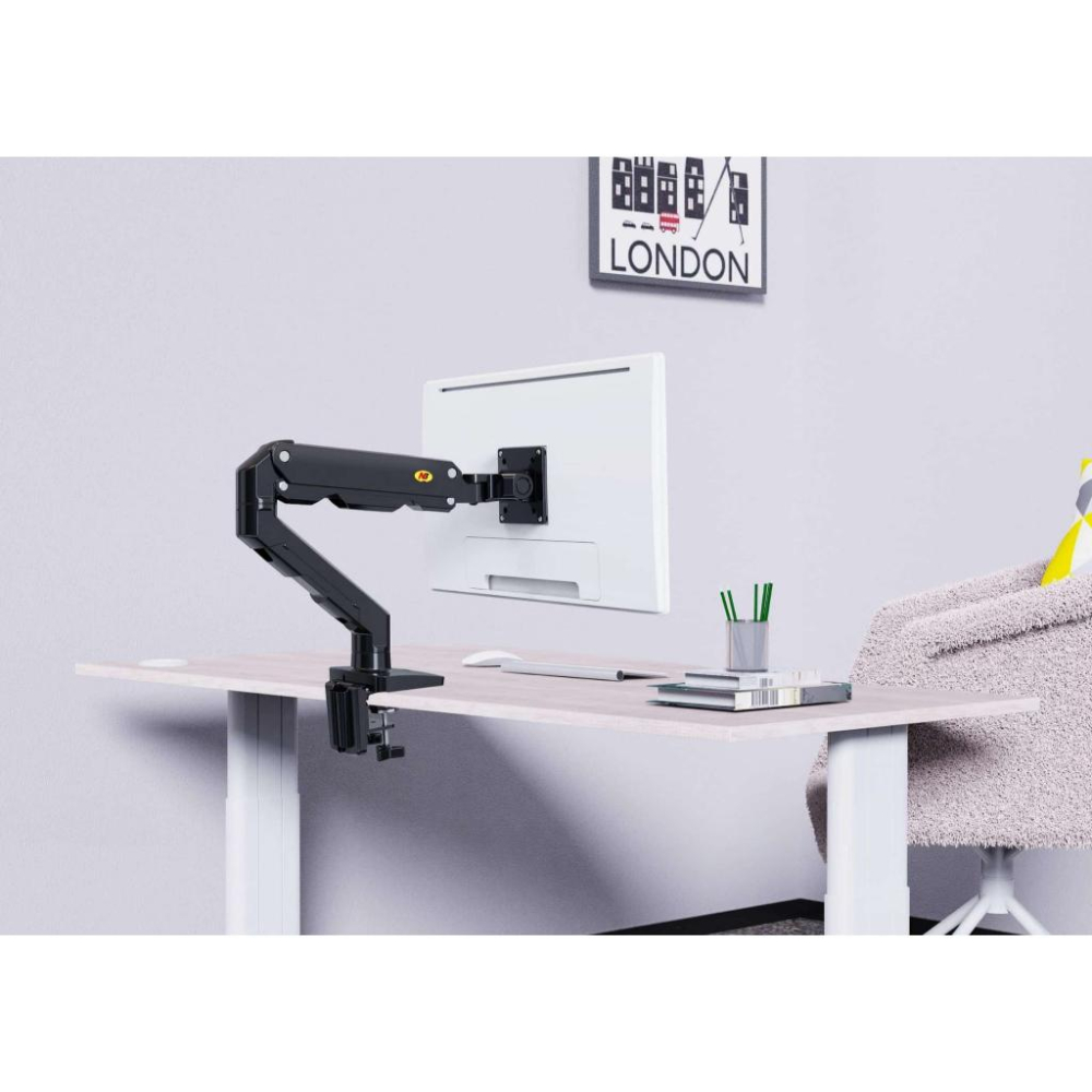 【支援三星曲面螢幕】NB North Bayou 27-45吋桌上型氣壓式液晶螢幕架 氣彈式 自由懸停 升降 G50-細節圖6