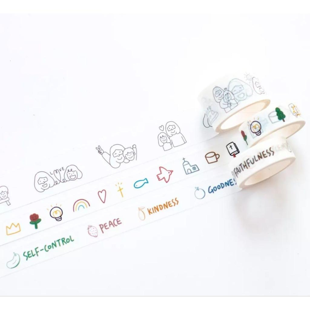 💫初心角落💫手帳膠帶 無痕膠帶 和紙 天父的暖心鼓勵 #幸福小組 #福音商品 #光鹽生活館-細節圖3