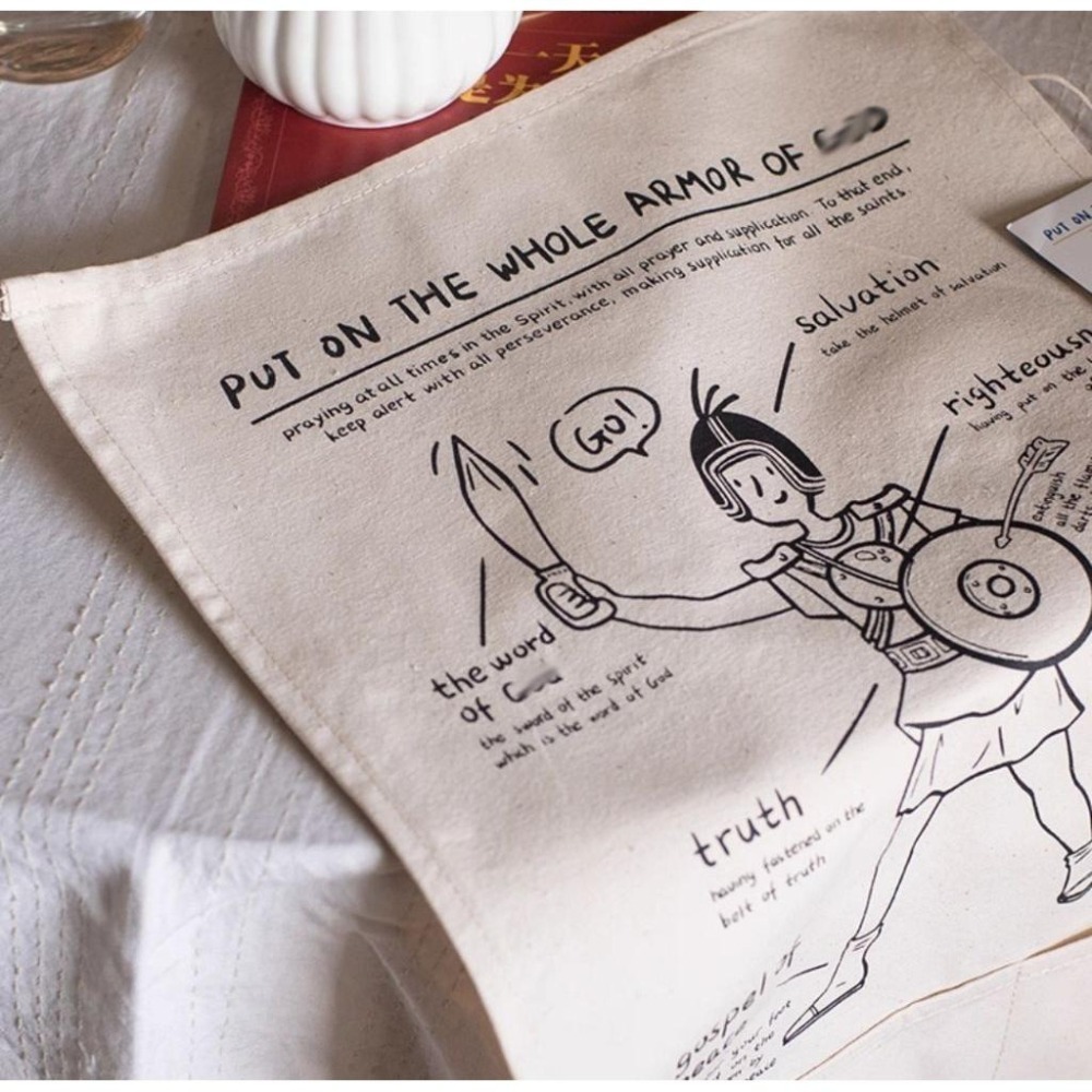💫初心角落💫【全副軍裝掛布】聖經以弗所書佈置 收納掛布 基督教裝飾 牆面掛布 主日學必備-細節圖3