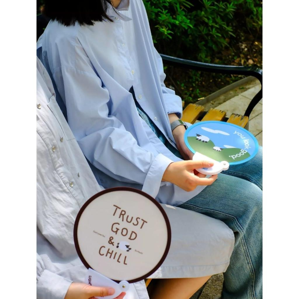 💫 初心角落💫原創 便攜可收納扇子 夏日超實用 降溫 #光鹽生活館 #幸福小組 #受洗禮物 #福音商品-細節圖5