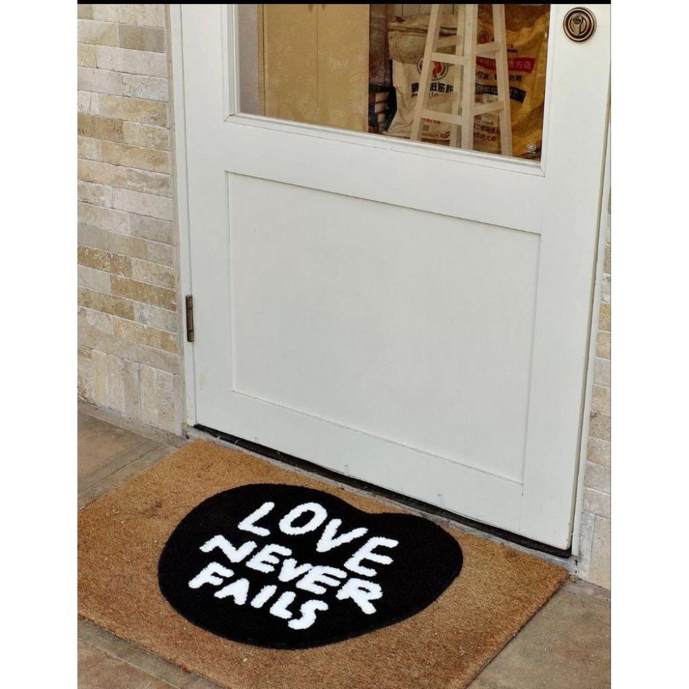 💫初心角落💫原創文字地墊 love never fails  基督教 幸福小組 受洗禮物-細節圖2